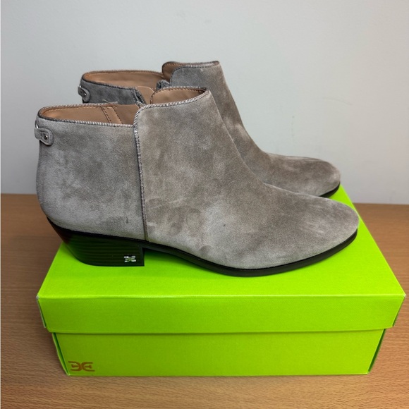 NWT Sam Edelman Petty Bootie Gray Suede Size 11 M - Picture 4 of 7